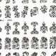 thumbnail image 3 of 108pcs 3D Silver Flower Nail Art Stickers Decals Stamping DIY Decoration Tools (Black), 3 of 3