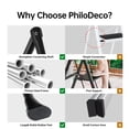 thumbnail image 5 of PhiloDeco 3 Step Ladder, 330lbs Folding Tread Stool with Auto-Lock, Ultra-Thin Portable, Iron ladders for home, office.Rustproof & Multi-Purpose, Fold ladders,No Assembly Needed, 5 of 8