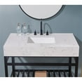 thumbnail image 6 of 42. in Stone effects Vanity Top in Aosta White Apron with White Sink, 6 of 6
