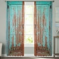 thumbnail image 5 of Wood Texture Door Window Curtains Bedroom Modern Drape Sheer Tulle Valances Living Room Kitchen Voile Curtain, 5 of 7