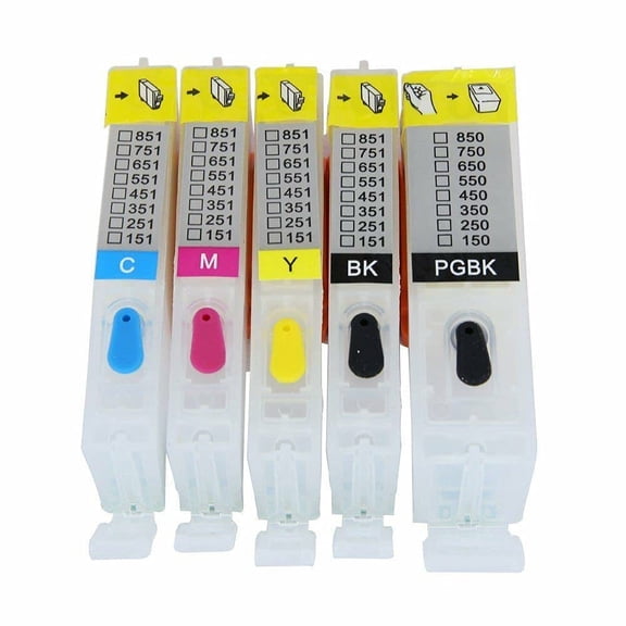 Empty Refillable for PGI 250 CLI 251 PIXMA MX722 MX922 Replacement Printer Ink