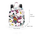 thumbnail image 2 of Alikpop Women's Mini Backpack, All-Over Butterfly Print Letter C Adjustable Strap Polyester Daypack for Travel Daily Use, 2 of 5