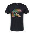 thumbnail image 3 of Dean Russo Raptor Animal Lover Mens Premium Tri Blend T-Shirt, True Black, X-Large, 3 of 6