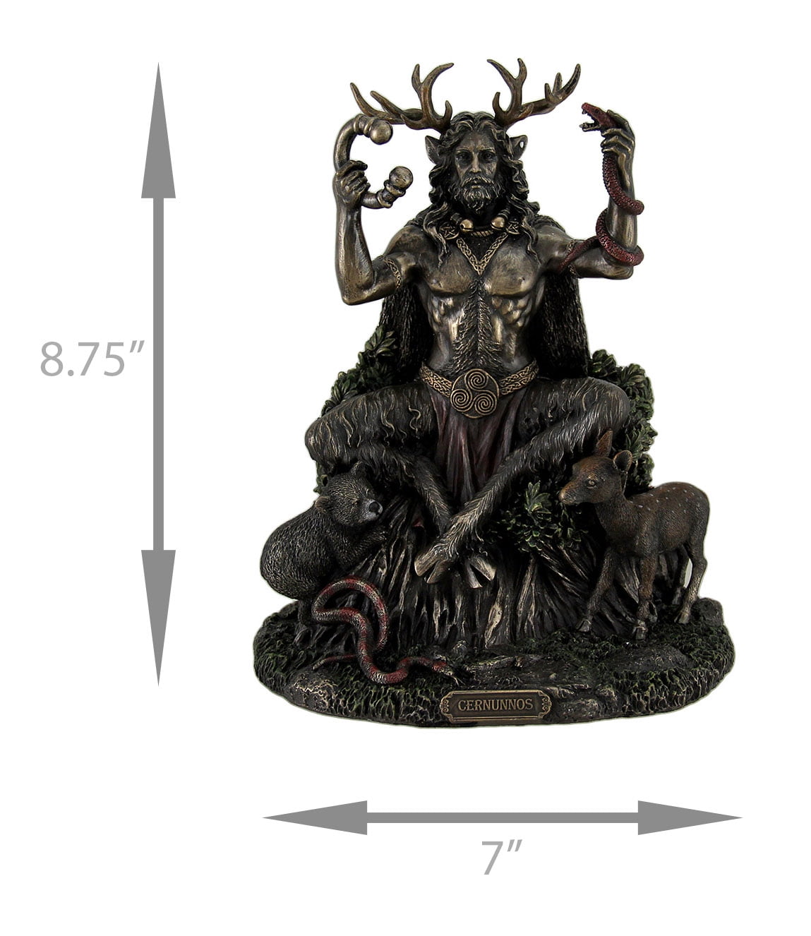 Veronese Design Cernunnos Celtic Horned God Of Animals And The Underworld  Statue 9 Inch 