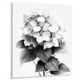 thumbnail image 2 of Designart "A Grey and White Hydrangea Blossom IV" Floral Metal Wall Art, 2 of 5