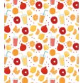 thumbnail image 3 of Modern Duvet Cover Set, Fruits Pomegranate Orange Juice Kitchen Lemon Yummy Food Illustration, Decorative 3 Piece Bedding Set with 2 Pillow Shams, Queen Size, Apricot Ruby, by Ambesonne, 3 of 3