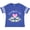 Football Blue and White, variant on Inktastic Grandpa's Girl- Heart Flowers Girls Toddler T-Shirt