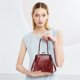 thumbnail image 5 of Bolso de hombro único de cuero sintético burdeos, bolso de mano para mujeres, 5 of 9