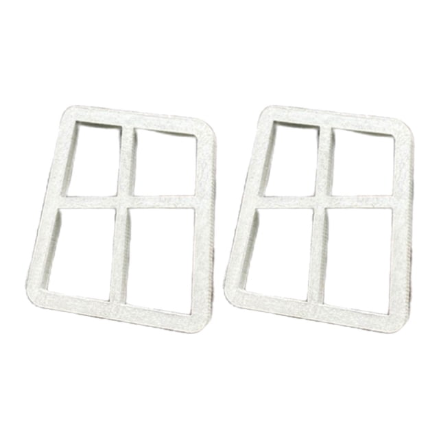 ¡Venta caliente! Adornos artesanales de ventana pequeña blanca para jardín y patio