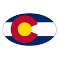 thumbnail image 1 of CafePress - Colorado Flag Sticker - Sticker (Oval), 1 of 1
