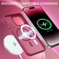 thumbnail image 4 of Solennerer Magnetic for iPhone 14 Pro Case [Compatible with Magsafe] Translucent Matte 14 Pro Phone Case Slim Thin Shockproof Women Men Girls Boys Protective Cover Cases for iPhone14 Pro 6.1", Black, 4 of 9