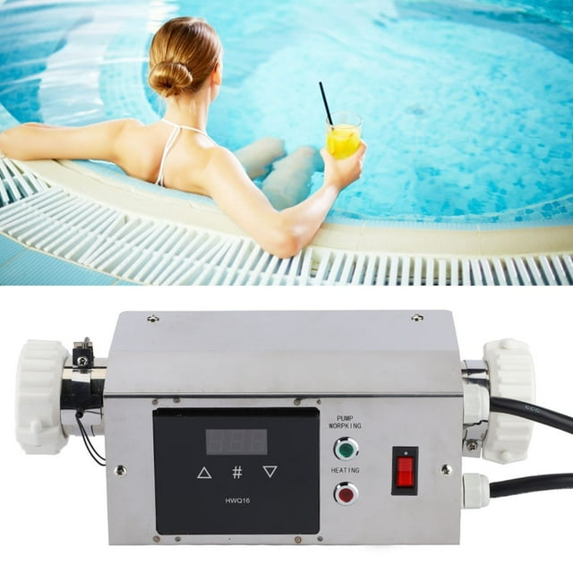 Pool Heater Controller Practical Thermostat, 2KW Easy Operation For Swimming Pool Hot Cold Bath Tub US Standard 240V