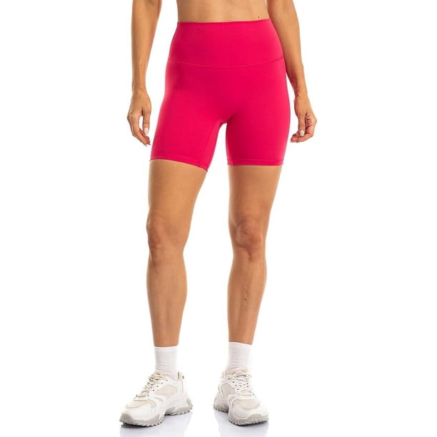 Lavento Pantalones cortos de yoga suaves para todo el día para mujer, 4"/ 6", pantalones cortos de entrenamiento, gimnasio, correr, motero activo para mujer