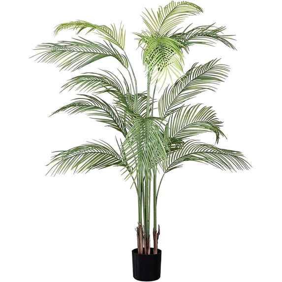 Open Box Maia Shop 6ft Artificial Palm Tree, Fake Plants for Home Decor