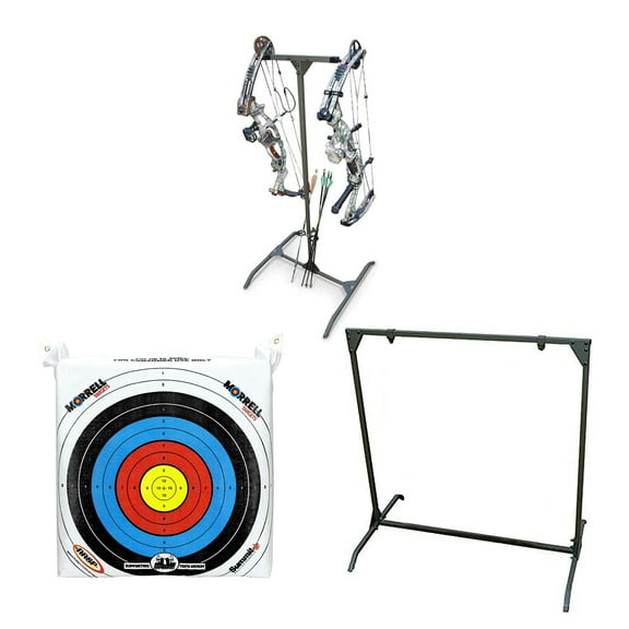 Morrell Portable Bag Target with HME Products Target Stand and Bow Holder