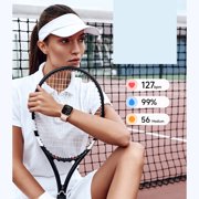 SOUYIE 2026 Women Men Smart Watches , 1.8 Touch Screen Smartwatch for Android Iphone, Fitness Trackers with Bluetooth Call/text,100+ Sports Modes,IP68 Waterproof,Pink