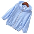 thumbnail image 4 of Abrigo para niños Chaqueta con capucha de algodón con protección solar para bebé niña niño, azul, 100 cm sidaley AP001415-01, 4 of 7