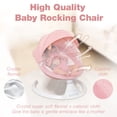 thumbnail image 3 of OEIKPFN Electric Baby Swing for Infants for Boy Girl with Bluetooth, Remote Control, 5 Speeds, 10 Music Pink, 3 of 8