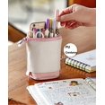 thumbnail image 2 of Estuche de papelería con soporte telescópico, bolsa de transformador de pie de pana de PU, organizador colorido, ideal para bolsa de cosméticos, bolsa de maquillaje Ormromra WRMH-1123-1, 2 of 8