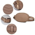 thumbnail image 3 of MKF Collection Fatima Quilted Chevron Women’s Belt Handbag by Mia K., 3 of 9