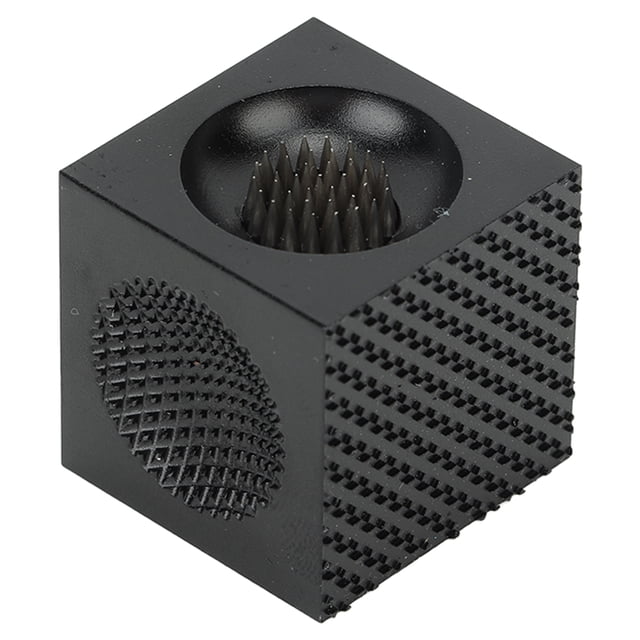 Herramienta de reparación de puntas de taco de billar, multifuncional, con forma de cubo, de aleación de aluminio, portátil, recortadora de puntas de taco de billar, color negro