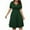 Green dress plus size women, variant on Brnmxoke Women's Plus Size Short Sleeve Dress Casual Summer V Neck Solid Swing Dresses Pockets Sundress 2024 High Waist A-Line Going Out Midi Dress