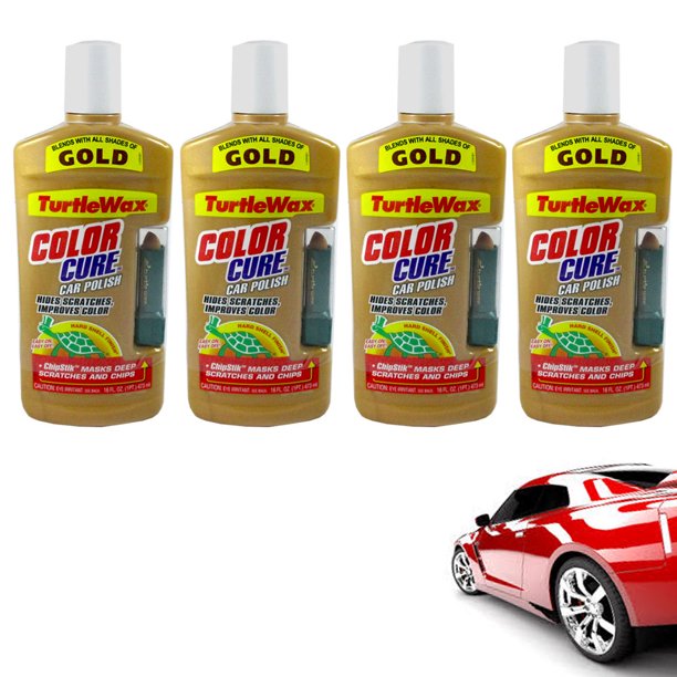 4 X Turtle Wax Color Magic Gold Car Polish Chipstick 4 X Turtle Wax Color Magic Gold Car Polish Chipstick