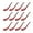 3. Red/Black, variant on ABCISI Asian Soup Spoons 12 pieces, 12HSP-W, Large Japanese Soup Spoons, Soba Rice Pho Ramen Noodle Soup Spoons, Chinese Won Ton Soup Spoon, Hook Style (12 Spoons, White)