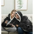 thumbnail image 4 of MecTo Wearable Blanket Hoodie Women’s Day Gift, Oversized Sherpa Fleece Blanket Sweatshirt with Sleeves & Pocket, 4 of 6