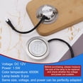 thumbnail image 3 of shiyou-2pcs Range Hood Light Bulbs, Stainless Steel Range Hood LED Light Recessed Kitchen Light Bulb Replacement DC 12V 6500K Range Hood Light Accessories for Kitchen Range Hood, 3 of 4