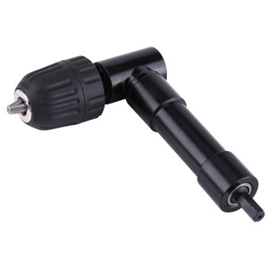 Right Angle Drill Attachment, Aluminum Alloy Right Angle Drill Extension Tool, 8mm Hex Shaft Drill Bit Adapter, for Tight Spaces, Extends Power of Cordless Screwdriver