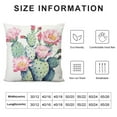 thumbnail image 5 of RUIYC Cactus Pillow Covers Super Green Succulent Plant Flower Decorative Throw Pillow Case Cushion Cover Home Sofa Bedding Decor (Cactus Flower), 5 of 5