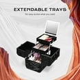 thumbnail image 6 of Byootique Rolling Makeup Train Case with Portable Cube Case Cosmetic Organizer, 6 of 9
