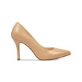 thumbnail image 3 of NINE WEST Womens Beige Padded Comfort Flax Pointed Toe Stiletto Slip On Leather Pumps 10 M, 3 of 4