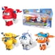thumbnail image 1 of Toy Super Wings 2 Transform-a-Bots, paquete de 4 unidades con minifiguras, 1 of 5