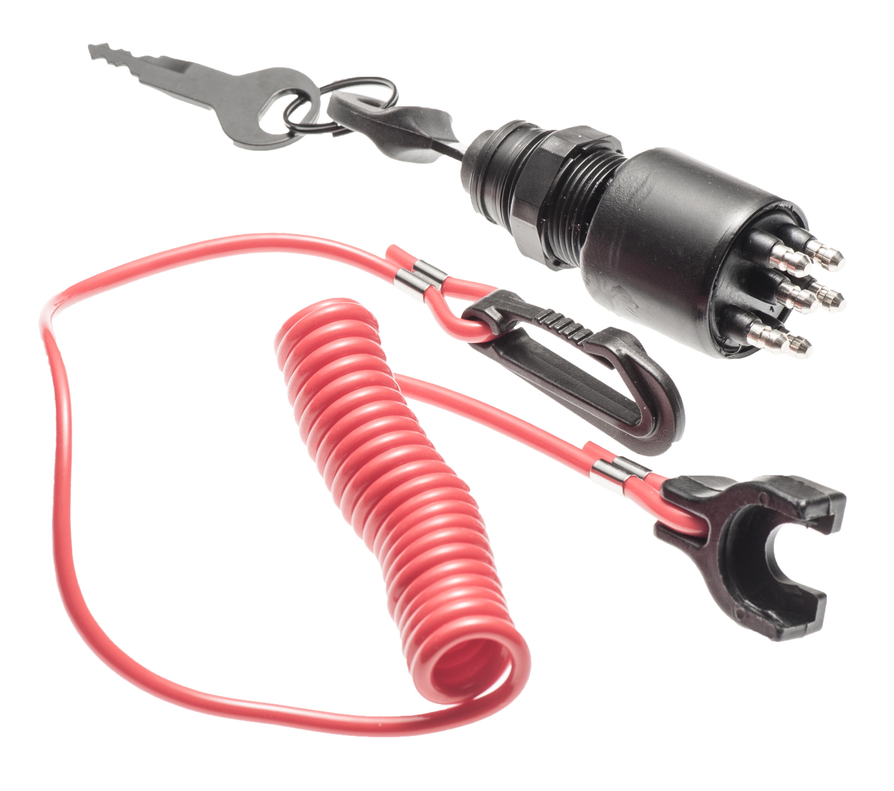 Boat Motor Marine Ignition Key Switch W/ Lanyard for OMC Johnson