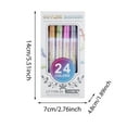 thumbnail image 2 of Binwennn Extra Fine Point Pen Journal Markers under 5 Writing Pens for Men Fine Point New Marker Pen For Highlight Line Highlighter Outline Marker Set Metallic Paint Markers For Black Paper Pens, 2 of 3