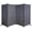 4-Panel, variant on 4-Panel Gray Room Divider 87"  x 65" H Portable Privacy Screen for Indoor & Outdoor Use