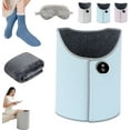 thumbnail image 7 of 2026 New Under Desk Leg Warmer for Office,Office Legs Warmers Under Desks,Blanket Warmers,Under Desks Heater for Offices Foot Warm,Offices Portable Heater Under,Heated Floor Mat(Pink+Blanket), 7 of 7