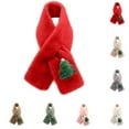 thumbnail image 4 of Meresysid Boys And Girls' Scarves For Christmas Cute Thick And Warm Scarves Pink, 4 of 4