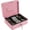 Pink, variant on Locking Steel Large Cash Box with Removable Coin Tray and Key Lock,9.84"x 7.87"x 3.54",Black