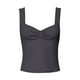 thumbnail image 5 of Top de encaje ajustado para mujer - Camiseta sin costuras con relleno extraíble - Tejido elástico, ideal para yoga/casual, 5 of 5