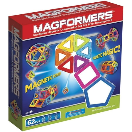 Magformers Classic 62-Piece Magnetic Construction