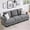 Gray, variant on EastVita Modern 3-Seater Sofa for Living Room Comfy with Deep Seat Chenille with Cup Holders and Side Storage Pockets Beige