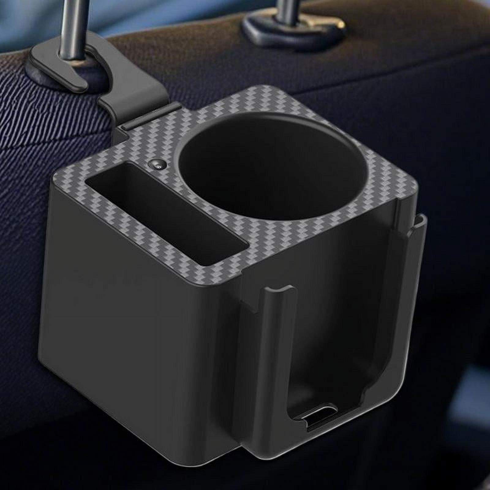 pertain Headrest Cup Holder Large Capacity Headrest Cup Organizer Adjustable Backseat Storage Box Drink Pocket Food Tray For Bottle