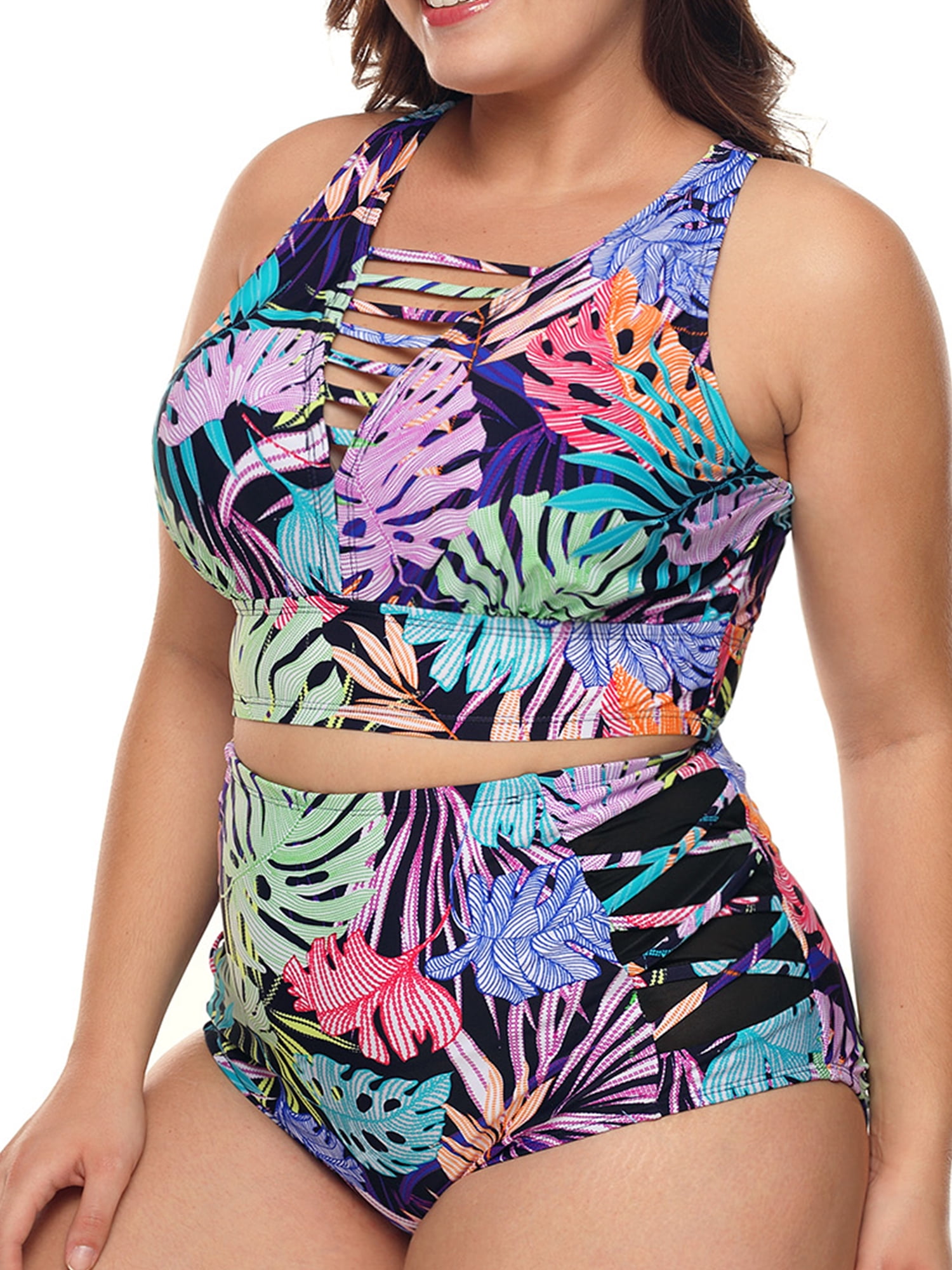 tropical swimsuits plus size