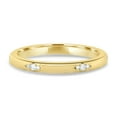 thumbnail image 6 of ESTE ORIGIN Lab-Grown Cluster Wedding Ring – 0.10Ct Hammer Set Round Diamond Band in 14K Yellow Gold for Women, 6 of 6