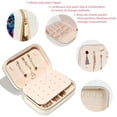 thumbnail image 3 of tie dye Velvet Travel Organizer with Removable Compartment - Portable Jewelry Necklace Organizer Box - Gift, 3 of 7