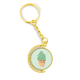 thumbnail image 1 of Green Oatmeal Ice Cream ilustracion Anillo de oro de metal llavero llavero, 1 of 3