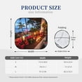 thumbnail image 2 of Kdxio Tropical Beach Candlelight Print 2-Piece Sun Shade Front Windshield - Foldable Car Front Window Sunshades for Most Sedans SUV Truck, 2 of 5